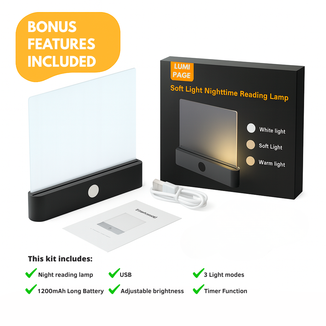 Night Reading Lamp with Soft Light