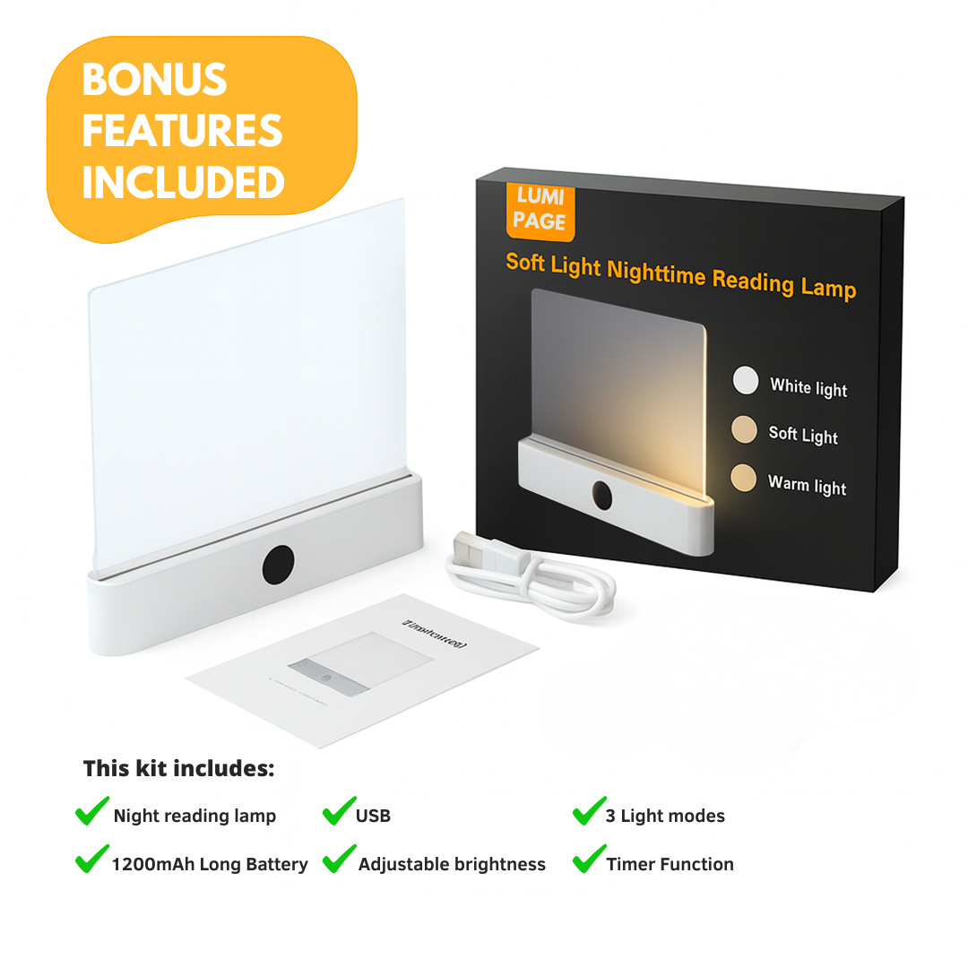 Night Reading Lamp with Soft Light